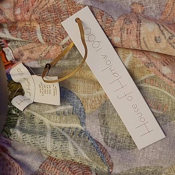 NWT House of Harlow 1960 Tropical Tucan Print Linen Blend Dress with Poc… - Picture 10 of 17